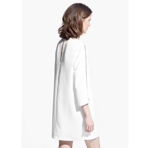 Mango Contrast Trim Shift Dress